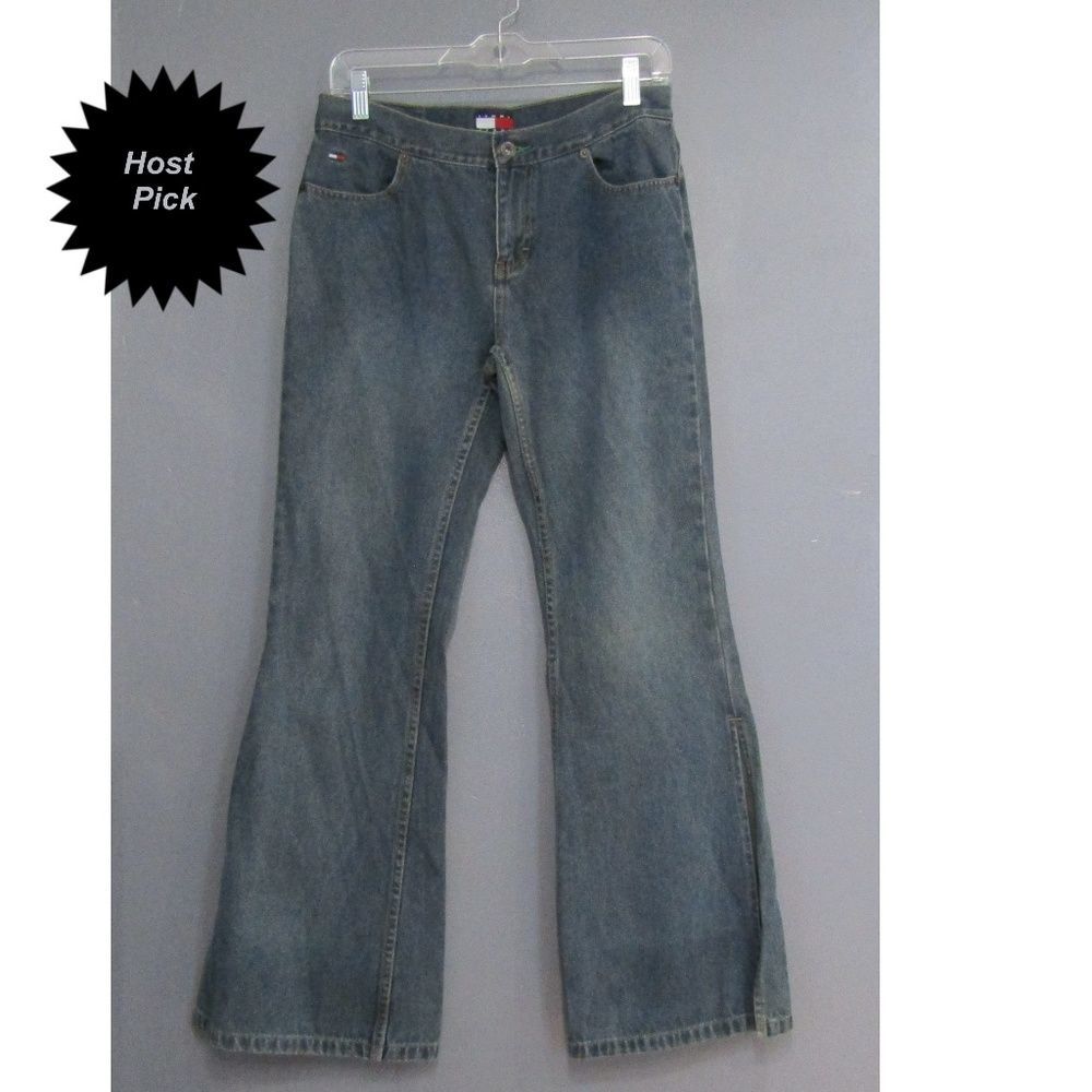Vintage Tommy HIlfiger Split Leg Flare Jeans Size 9